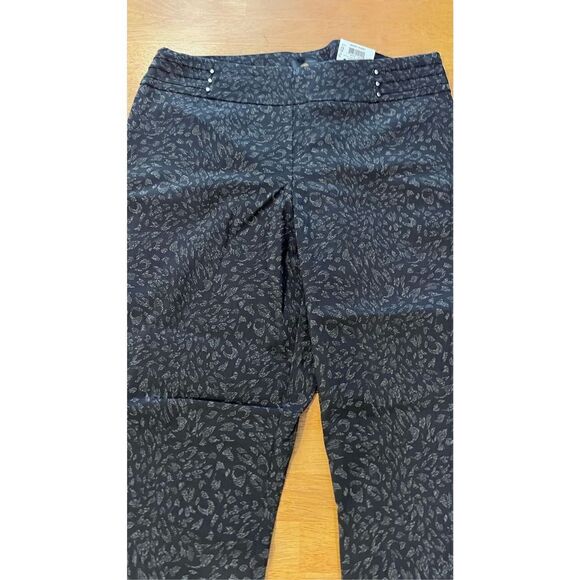 JM Collection Womens Bandleader Pull-On Pants Deep Black Size M Short NWT P1-227 - Picture 3 of 11